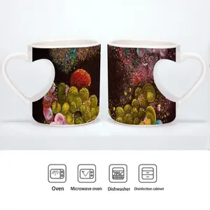 Look After Your Cells Peach Heart Mug