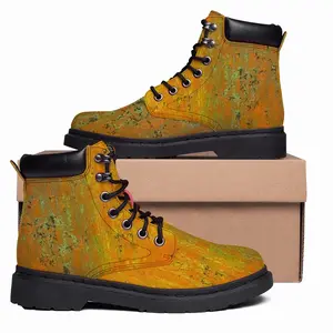 Men Orange Peel Mid Top Boots