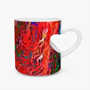 Whirlwind Peach Heart Mug