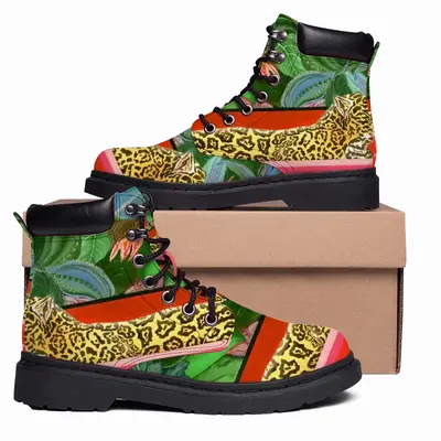 Men The King Of The Jungle Mid Top Boots