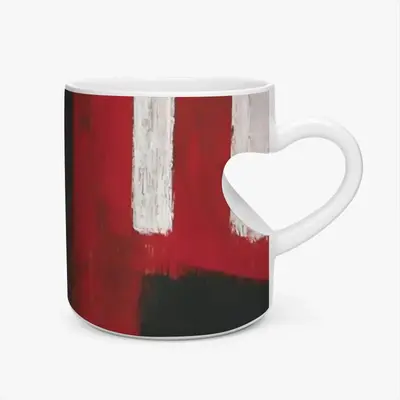 Together Again Peach Heart Mug