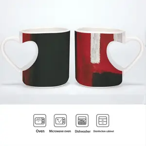 Together Again Peach Heart Mug