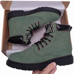 Men Weathered Teal Mid Top Boots