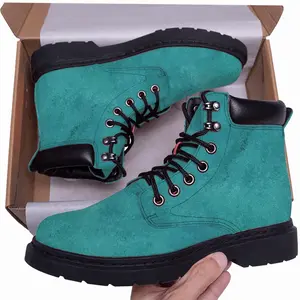 Men Caribbean Blue Mid Top Boots