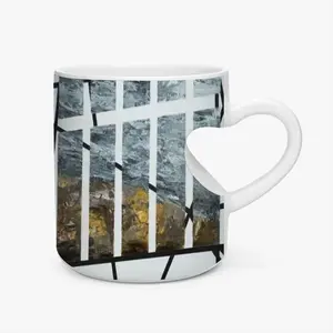 Captured Time Marblehead Peach Heart Mug