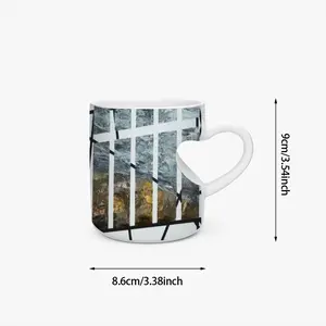 Captured Time Marblehead Peach Heart Mug