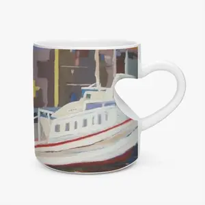 Sète The Navy Peach Heart Mug