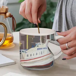 Sète The Navy Peach Heart Mug