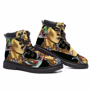 Men Let Us Dance Prints Mid Top Boots