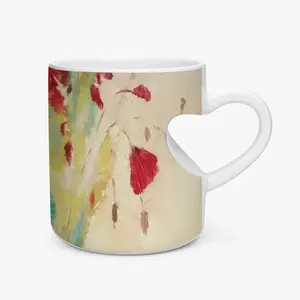 The Light Peach Heart Mug