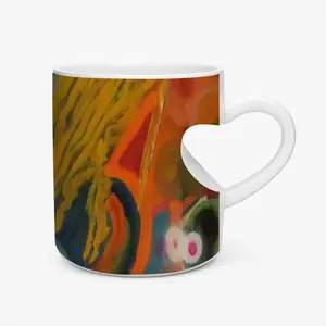 Shadow Peach Heart Mug