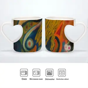 Shadow Peach Heart Mug