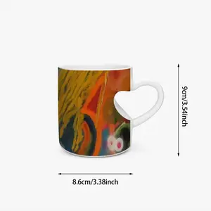 Shadow Peach Heart Mug