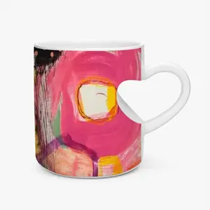 Rabid Peach Heart Mug