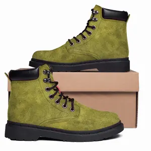 Men Asparagus Abstract Mid Top Boots