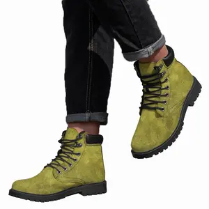 Men Asparagus Abstract Mid Top Boots