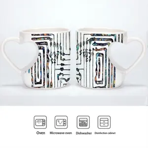 Basquiat A Unique Talent And Personality Peach Heart Mug