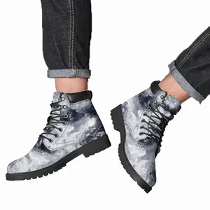 Men Charcoal Sky Mid Top Boots