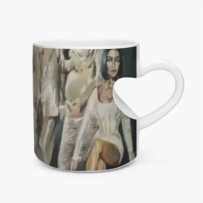 Kardashian Jenner Family Peach Heart Mug