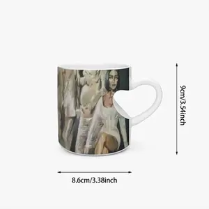 Kardashian Jenner Family Peach Heart Mug