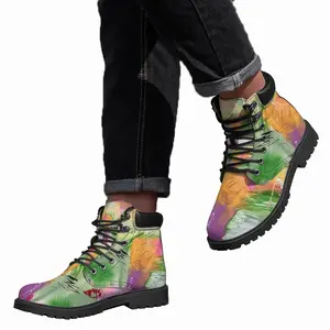 Men Spring Mid Top Boots