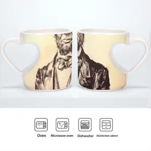 President Abraham Lincoln Peach Heart Mug