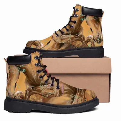 Men Devotion Prints Mid Top Boots