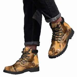 Men Devotion Prints Mid Top Boots