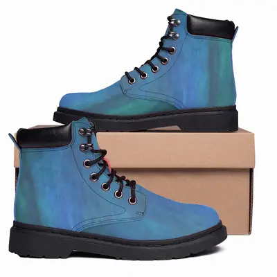 Men Emerald And Blue I Mid Top Boots