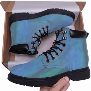 Men Emerald And Blue I Mid Top Boots