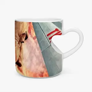 I Dont Want To Set The World On Fire (But Ill Watch It Burn) Peach Heart Mug