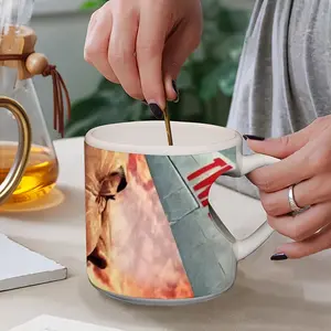 I Dont Want To Set The World On Fire (But Ill Watch It Burn) Peach Heart Mug