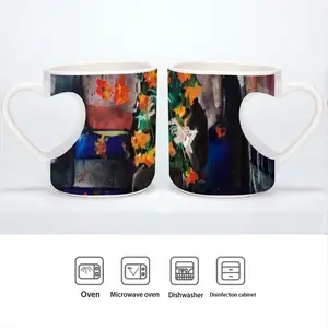 #55 Peach Heart Mug