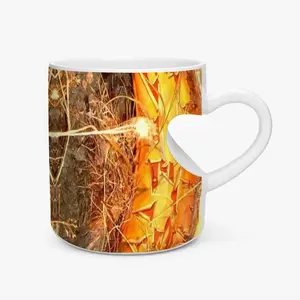 Native Desert Dweller Peach Heart Mug