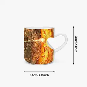 Native Desert Dweller Peach Heart Mug