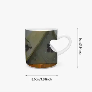 First Snow Peach Heart Mug