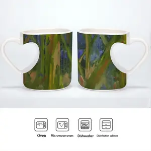 Year End V Peach Heart Mug