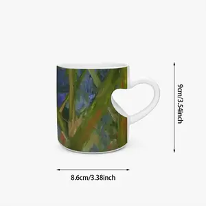 Year End V Peach Heart Mug