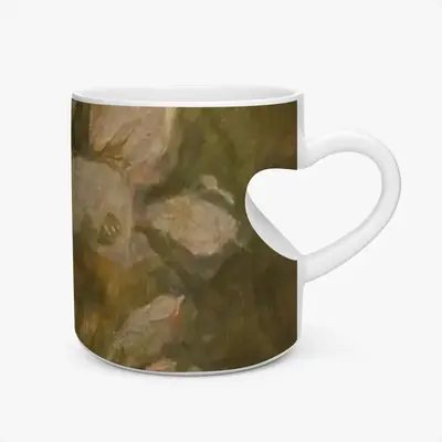 Magnolia Peach Heart Mug