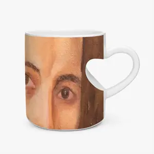 Celestin Medovic Peach Heart Mug