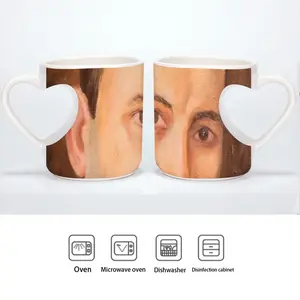 Celestin Medovic Peach Heart Mug