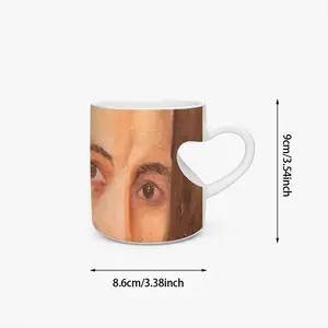 Celestin Medovic Peach Heart Mug