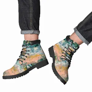 Men Deep Emerald Mid Top Boots