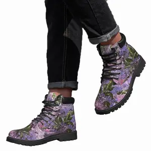 Men Lilac Mid Top Boots