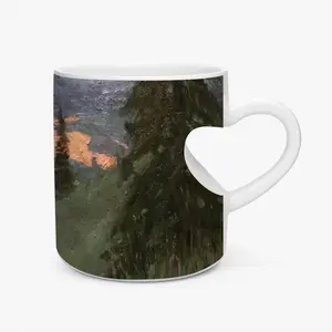 Open Spaces Of Vyatka Peach Heart Mug