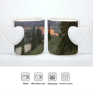 Open Spaces Of Vyatka Peach Heart Mug