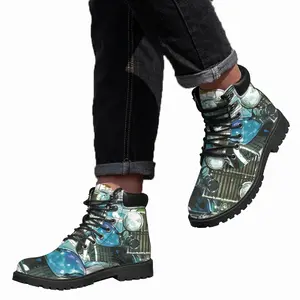 Men Vintage Beauty Mid Top Boots