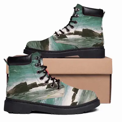 Men Breaking Waves Mid Top Boots