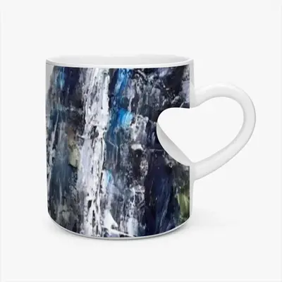 Pencil Falls Peach Heart Mug