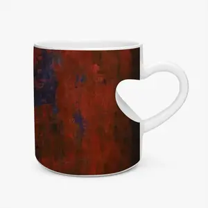 Seeing The Other Side Peach Heart Mug